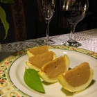 Transylvanian dessert: caramel-filled apple. Photo: count Kalnoky.